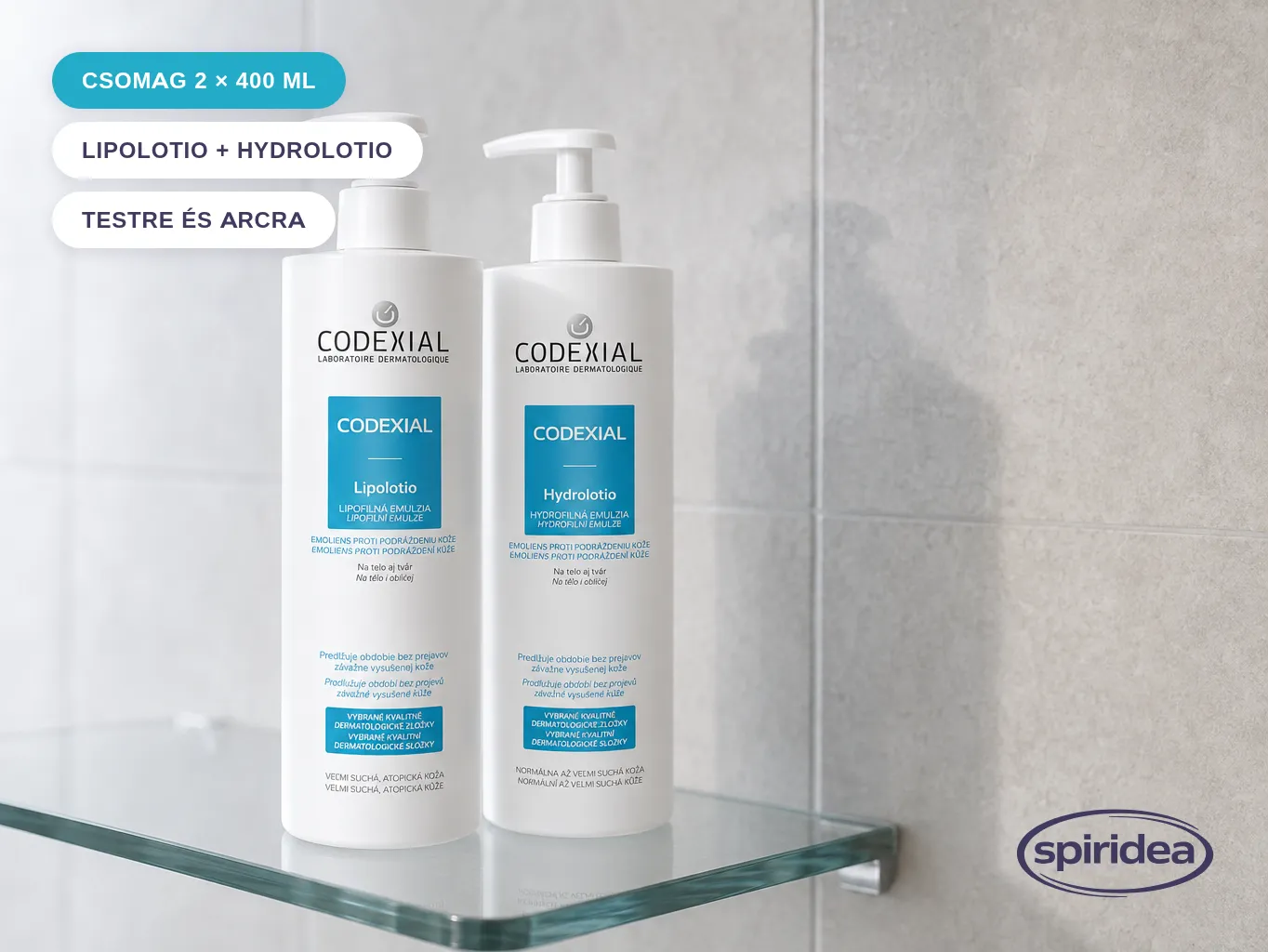 Codexial Lipolotio & Hydrolotio kedvezményes csomag 2x400 ml - Image 3